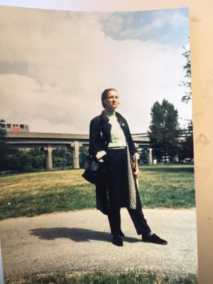 Zomer 1992, verslaggeefster in de Bijlmer. Foto: Marian van der Waals
